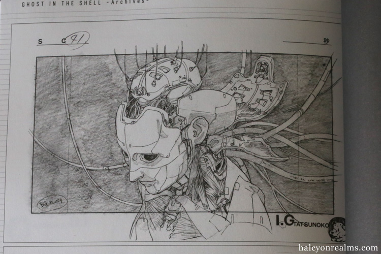 Ghost In The Shell Genga Collection Art Book Review Halcyon Realms Art Book Reviews Anime