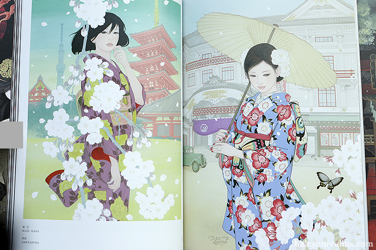 Miki Katoh Art Book HYAKKA YOEN Illustration Bijin-ga Gouache Japan w/ Tracking 