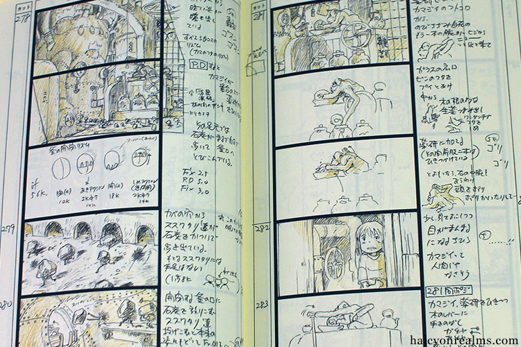 The Art Of Spirited Away - Storyboard Book