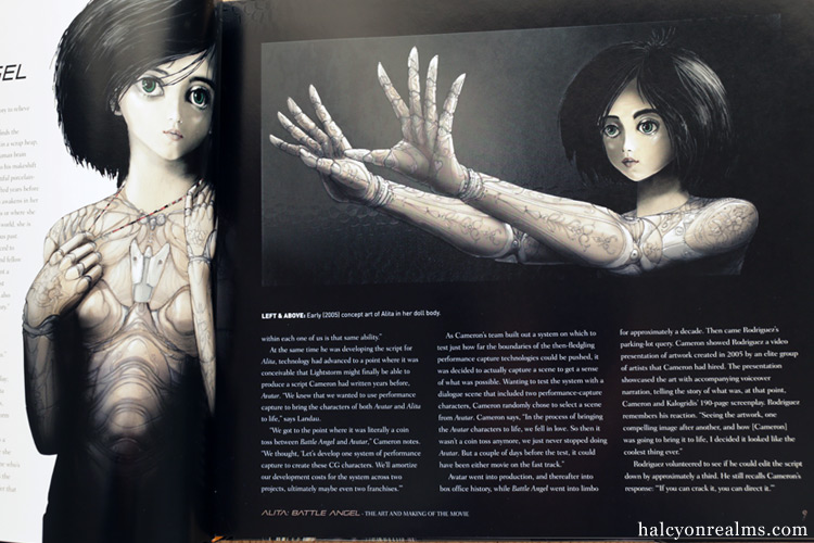 Alita : Battle Angel - The Art and Making of the Movie Book Review -  Halcyon Realms - Art Book Reviews - Anime, Manga, Film, Photography