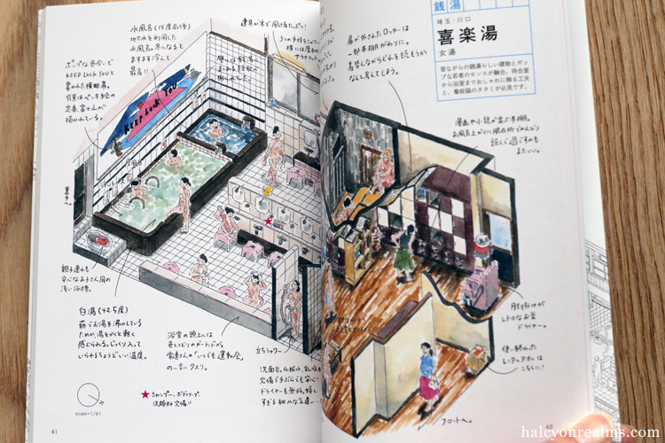 Japanese Bathhouses Illustrated Guide - Enya Honami Book Review ...